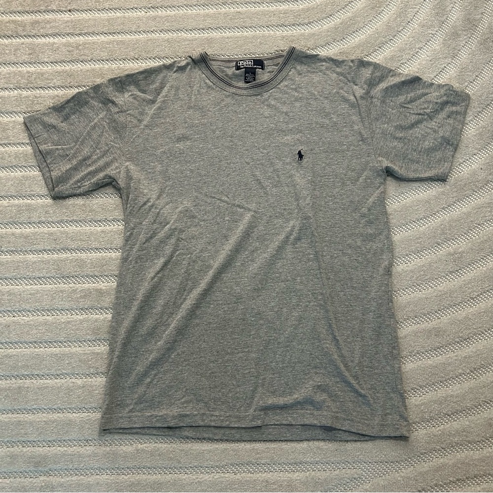 Vintage Polo Ralph Lauren Men’s Heather Grey Short Sleeve T-Shirt - L
